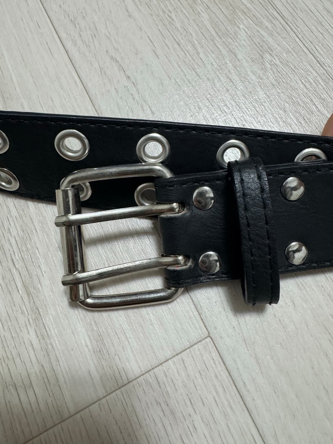 Mjd 카미엔 더블홀 느낌 아일릿 벨트 상품이미지1