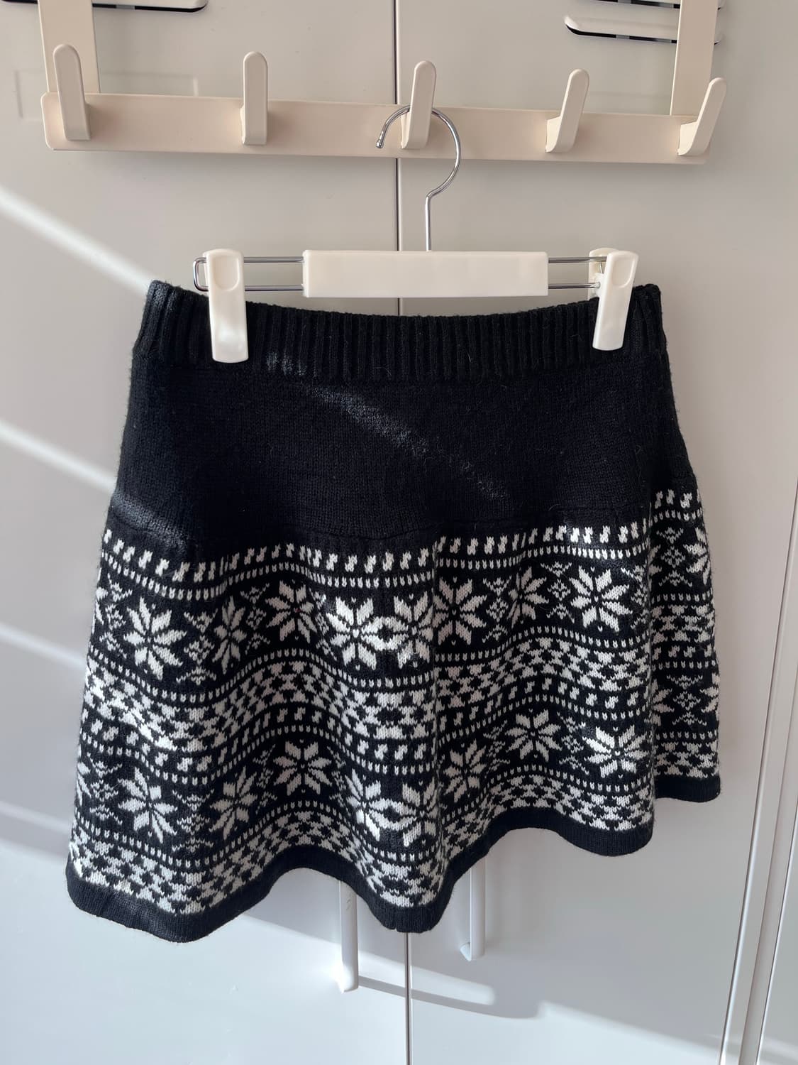 Japanese vintage 노르딕 눈꽃 니트 스커트 상품이미지5