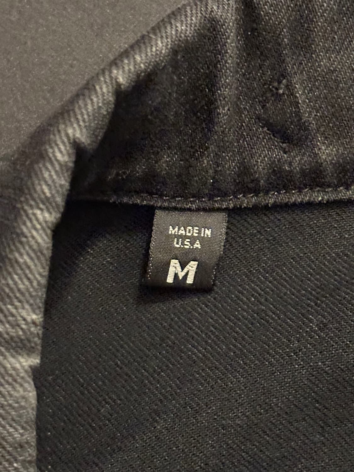 톰포드 데님 트러커 자켓 레더 택 상품이미지9