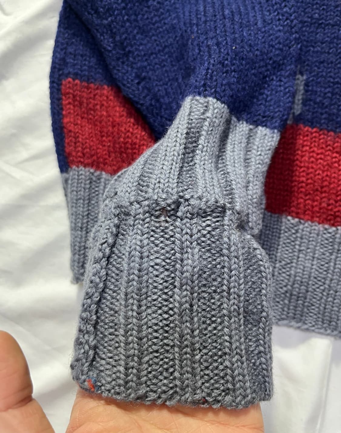 빈티지 코위찬 울 니트 집업 상품이미지4