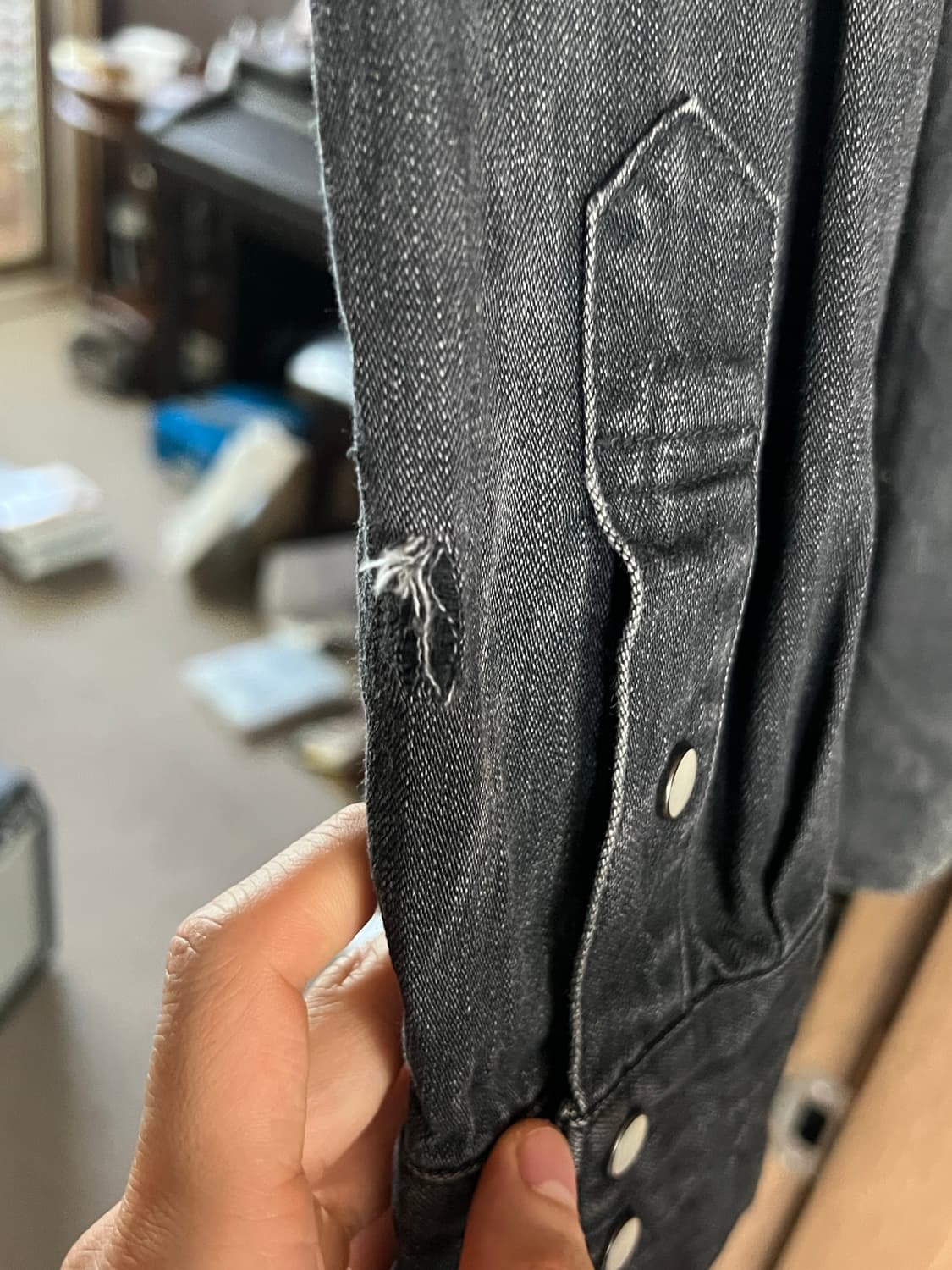 넘버나인 데님셔츠 3size 상품이미지4