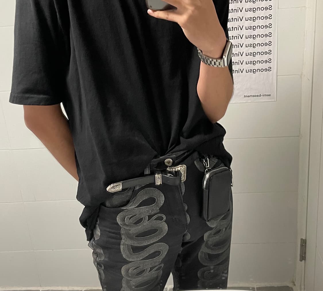 (L) Hysteric Glamour Snake jean 상품이미지1