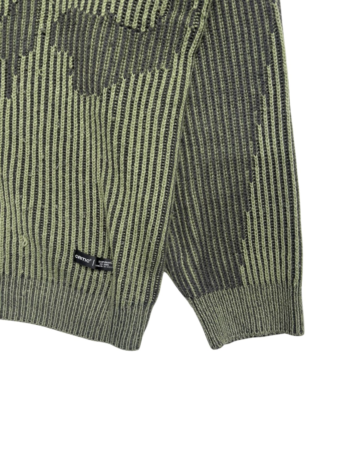 크리틱 니트 카키 상품이미지2