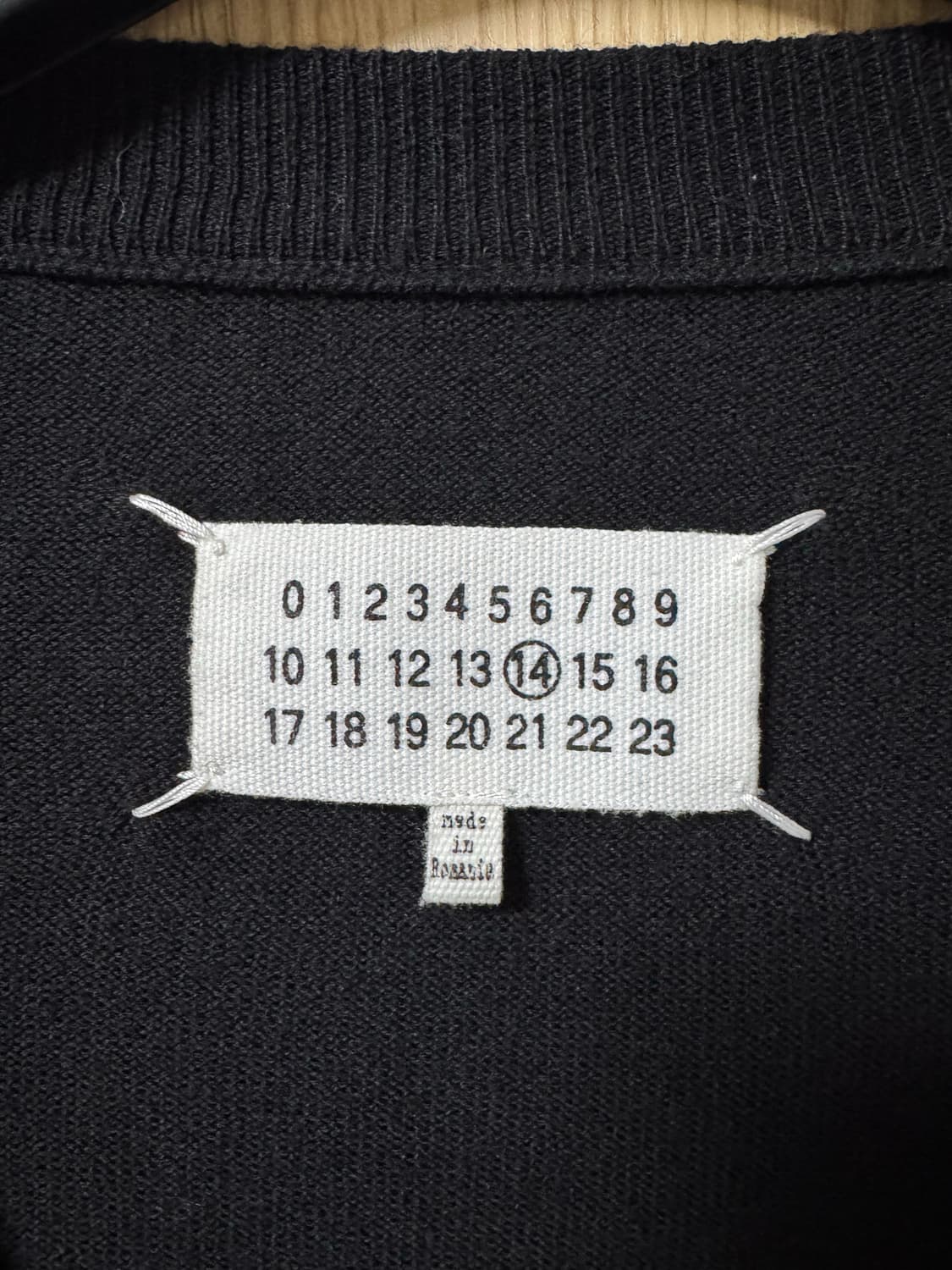 메종 마르지엘라 블랙 가디건M 상품이미지2