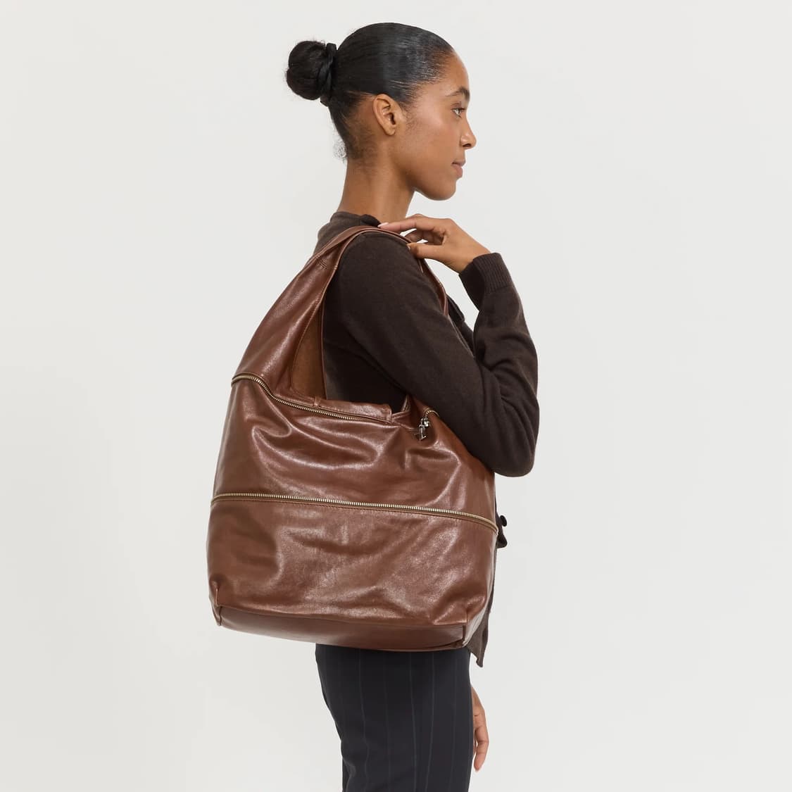 팔로마울 Riba Zip Bag Brown 상품이미지5