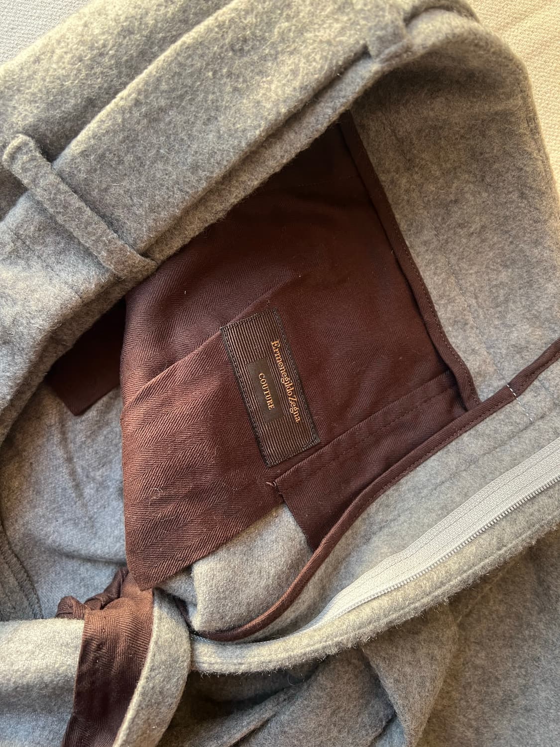 에르메네질도 제냐 21 F/W 쿠튀르라인 캐시미어 벨티드 팬츠 상품이미지3