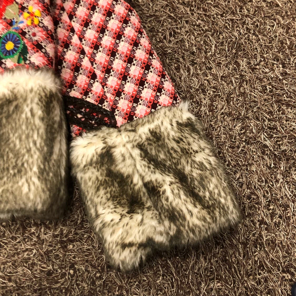 55 오일릴리 퍼 트위드 자켓 38 상품이미지3