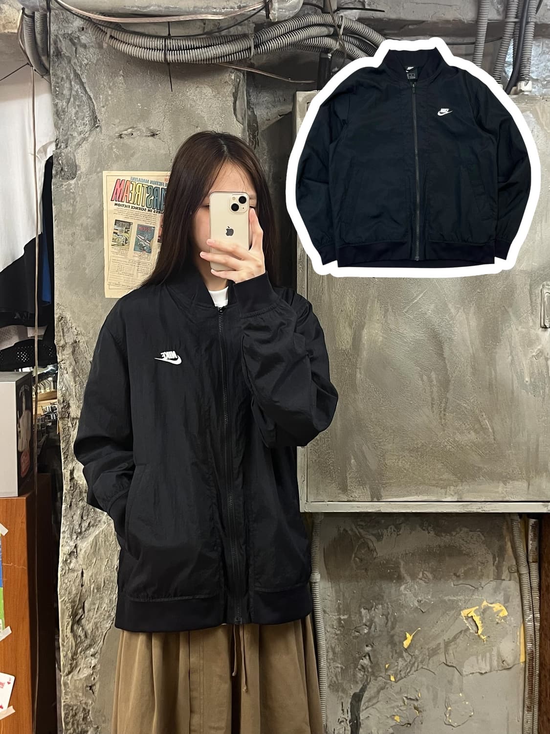 나이키 점퍼 블랙 XL #csz803 상품이미지1
