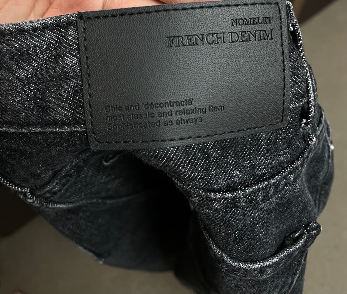 노멜렛 프렌치 블랙 켈리 데님 2사이즈 상품이미지3