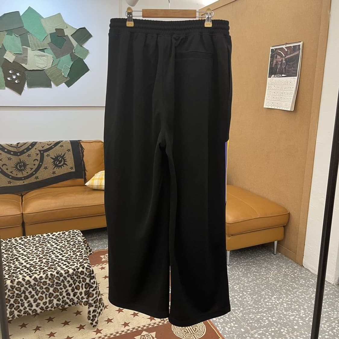 널디 키치 스트릿 힙합 블랙퍼플 져지 트랙팬츠 M C09765 상품이미지4