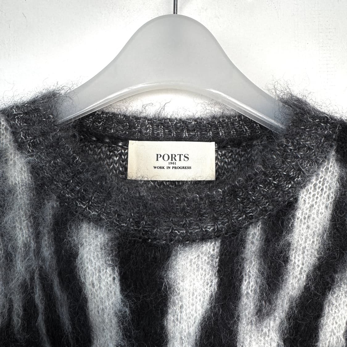 PORTS 1961 지브라 모헤어 니트 상품이미지2