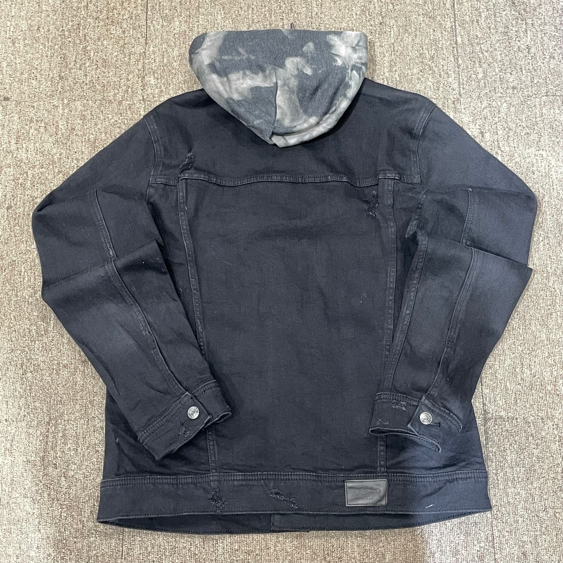 (L) Hollister 빈티지 블랙 데님 후드 자켓 상품이미지8