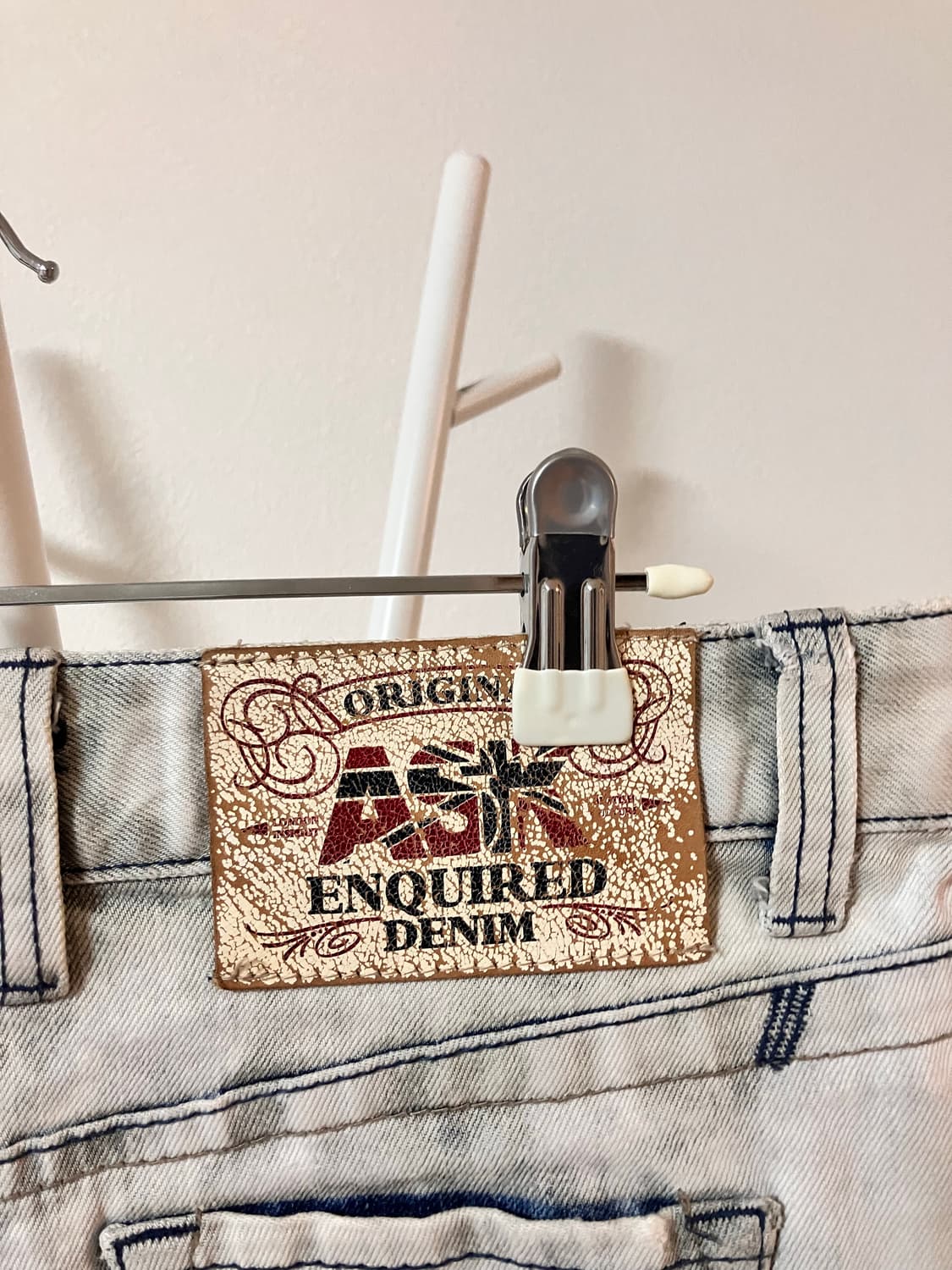 Ask 에스크 애스크 유니언잭 데님 미니스커트 y2k 오네갸루 그런지 상품이미지5