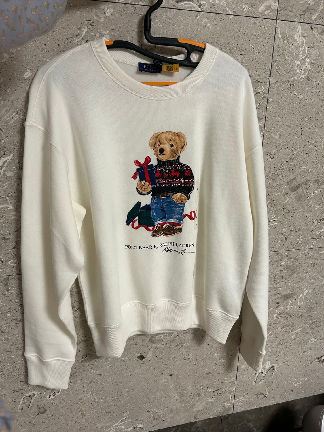 폴로베어 곰돌이 기모 맨투맨 상품이미지1