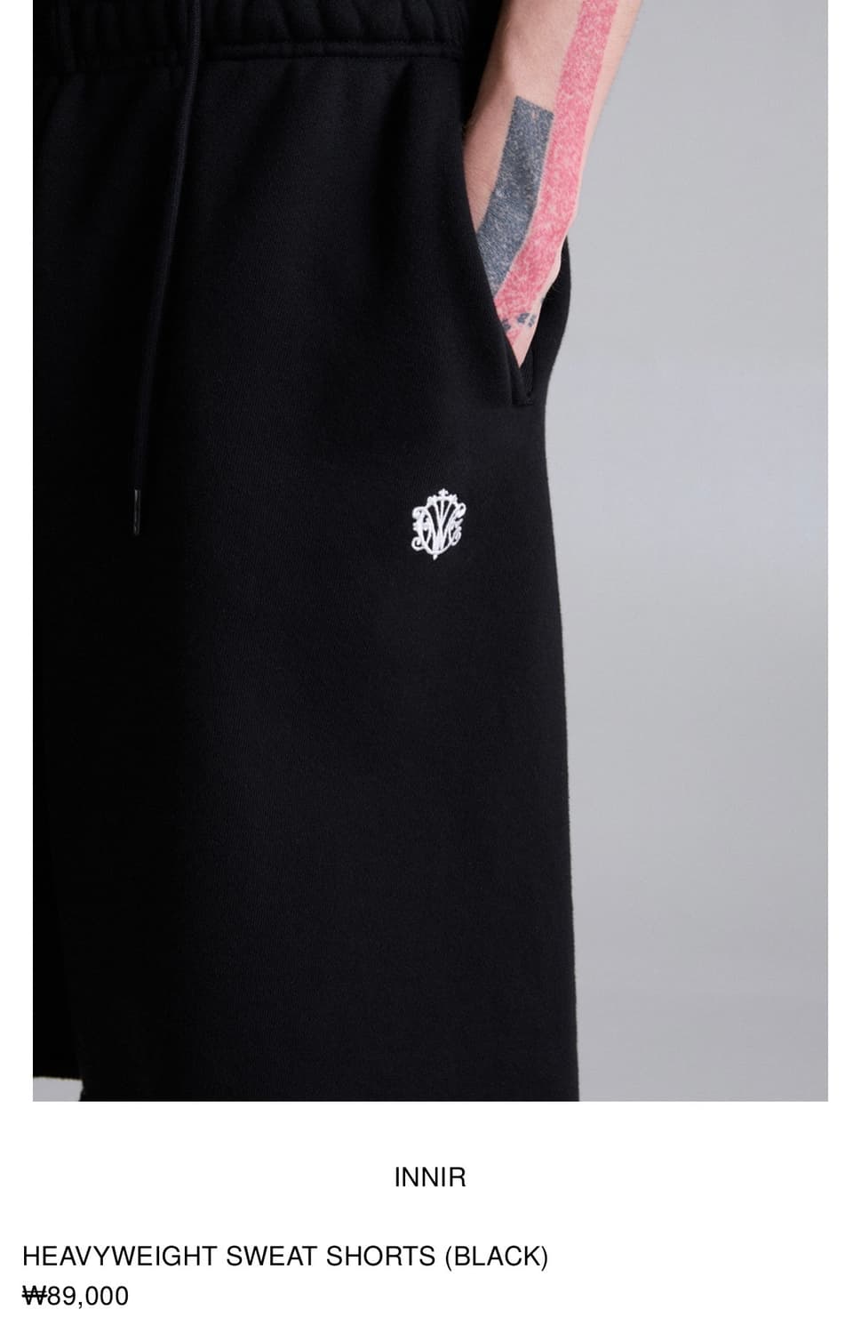 INNIR 이니어 헤비웨이트 스웻 쇼츠 상품이미지5