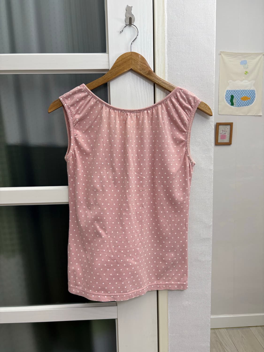 핑크 도트 슬리브리스 상품이미지5