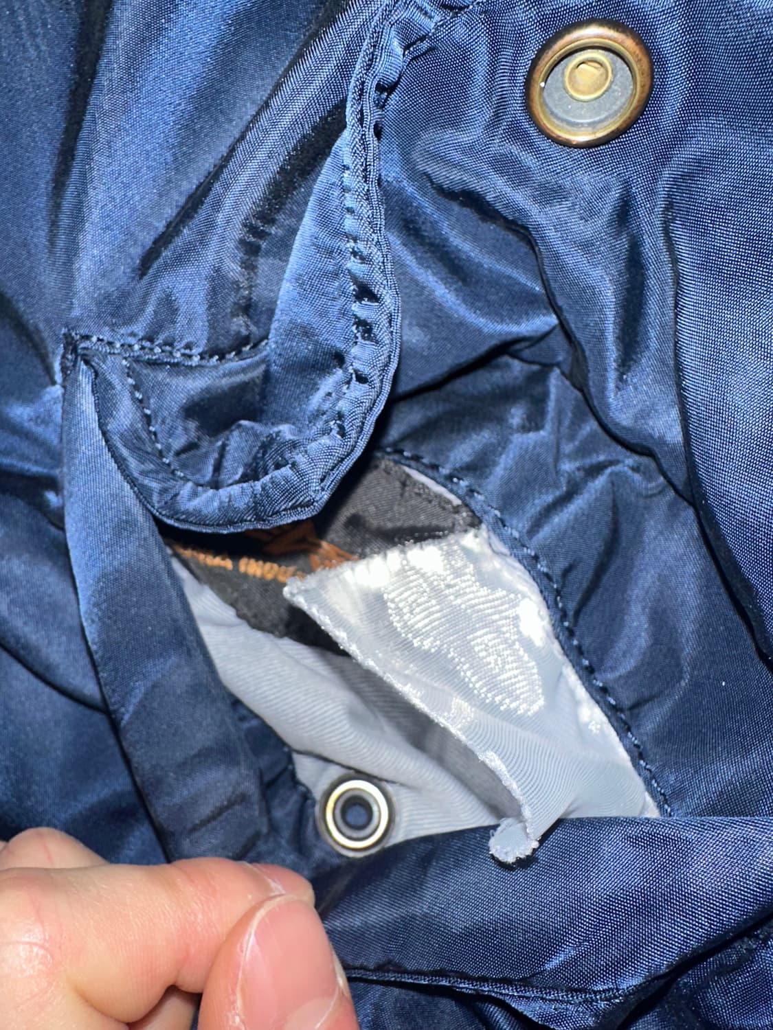 알파인더스트리 ma-1 항공자켓 네이비 상품이미지4