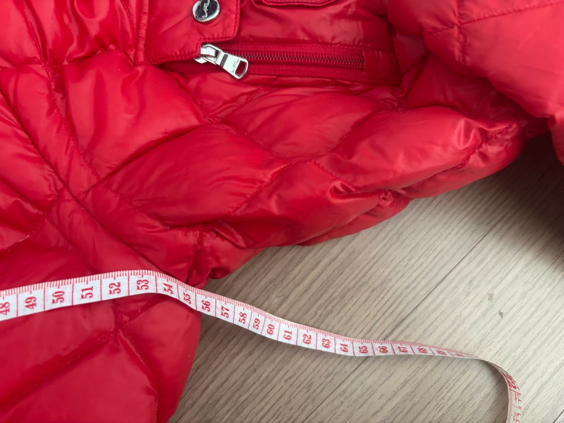 폴로 랄프로렌  경량 스트링 후드 구스 패딩 중기장 여성m 상품이미지5