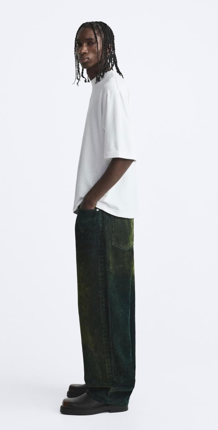 29 자라 ZARA 벨벳 벨루어 워싱 데님 상품이미지3