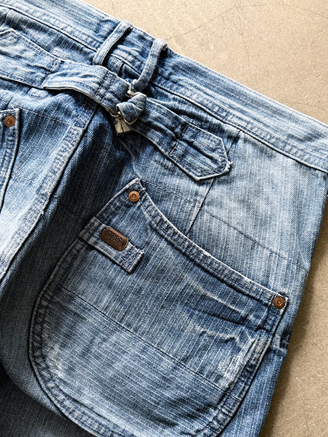 Avirex Cinch Back Denim Shorts 상품이미지5