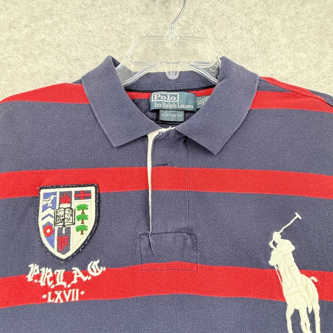 폴로 랄프로렌 빅포니 PRLAC 크레스트 스트라이프 카라티 상품이미지2