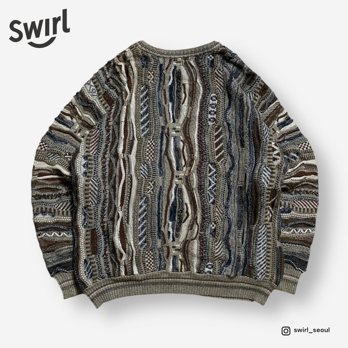 🌊 Alfani 3D Knit Sweater 상품이미지2