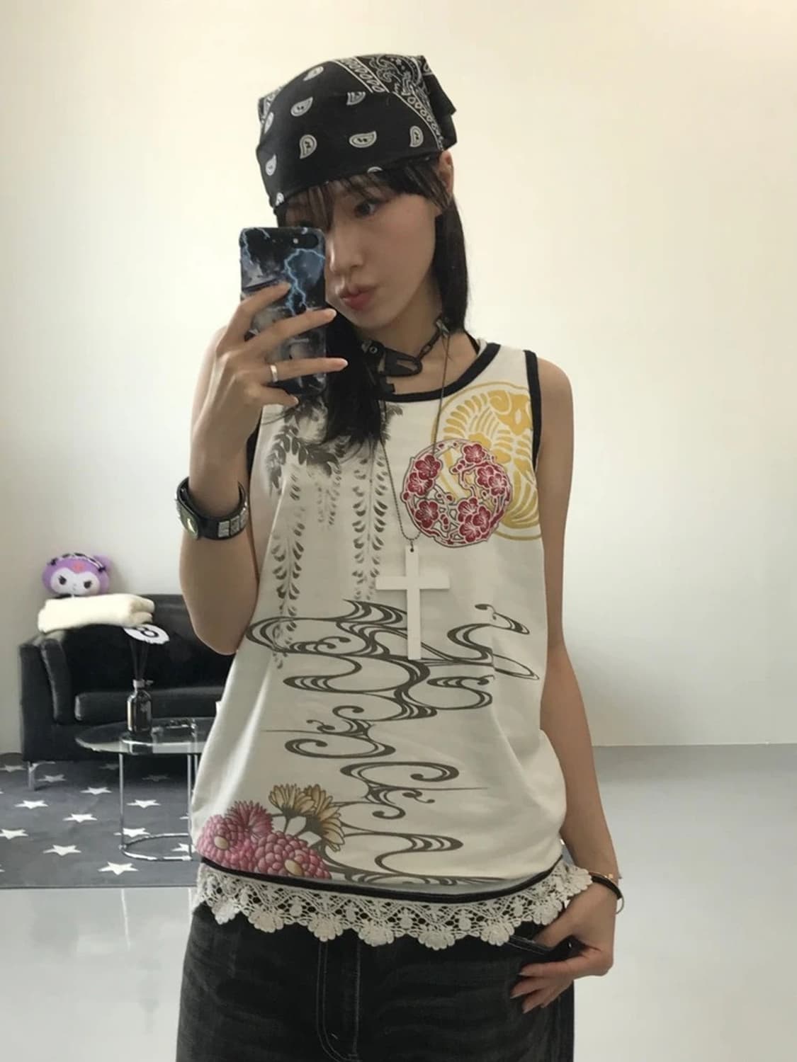 빈티지 오리엔탈 나시 상품이미지3