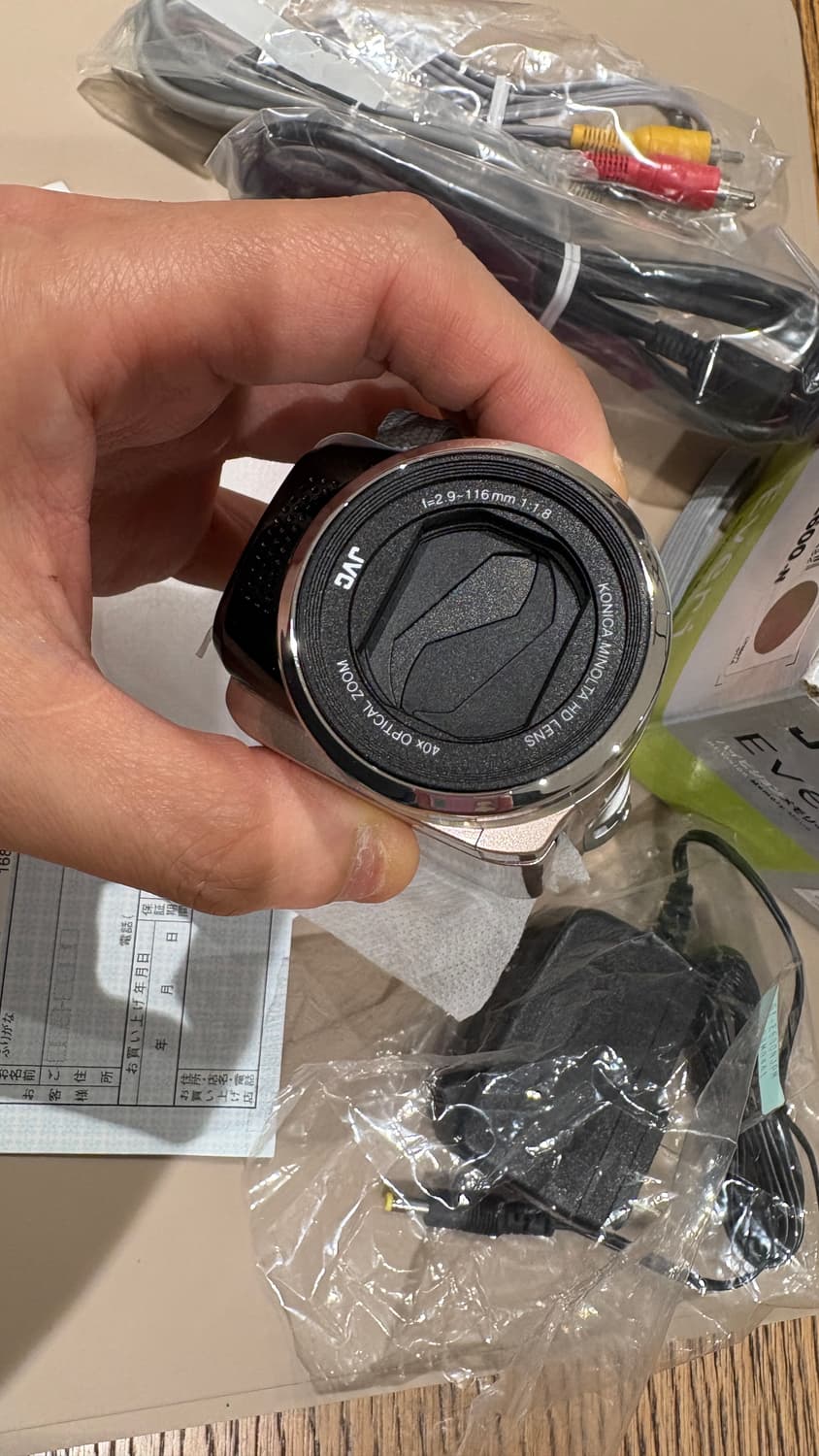 미사용 카리나 JVC GZ-E600 빈티지 캠코더 레트로 감성 영상  상품이미지2