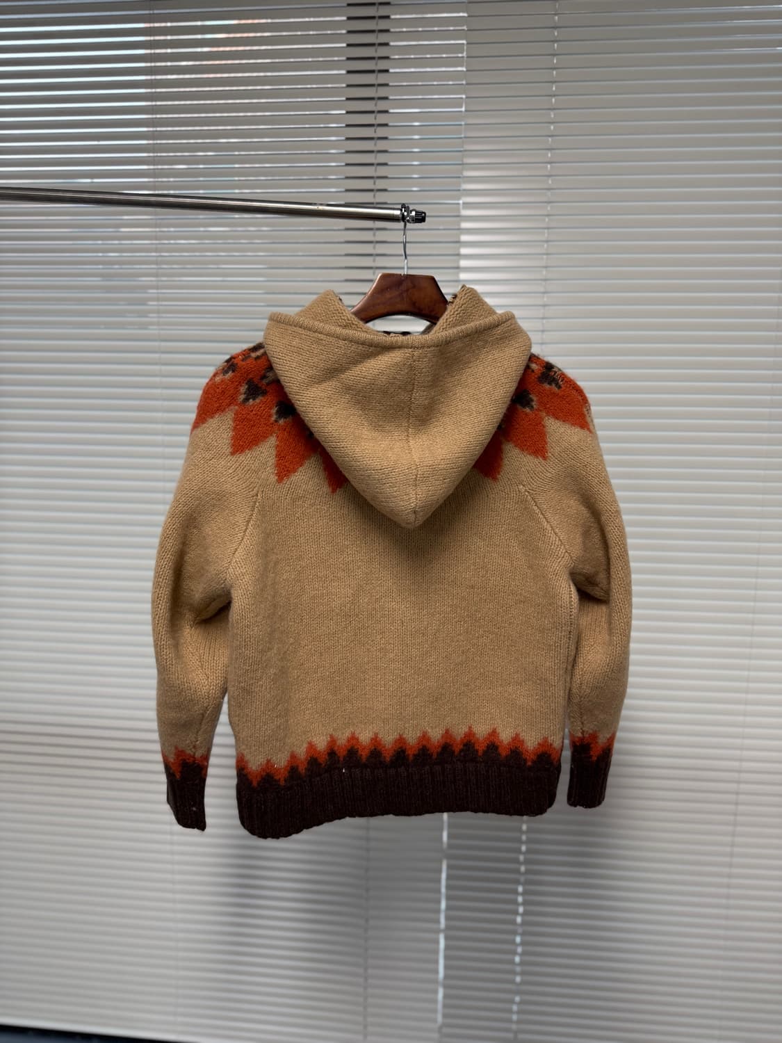 smart wear 에스닉 울 후드집업 상품이미지4