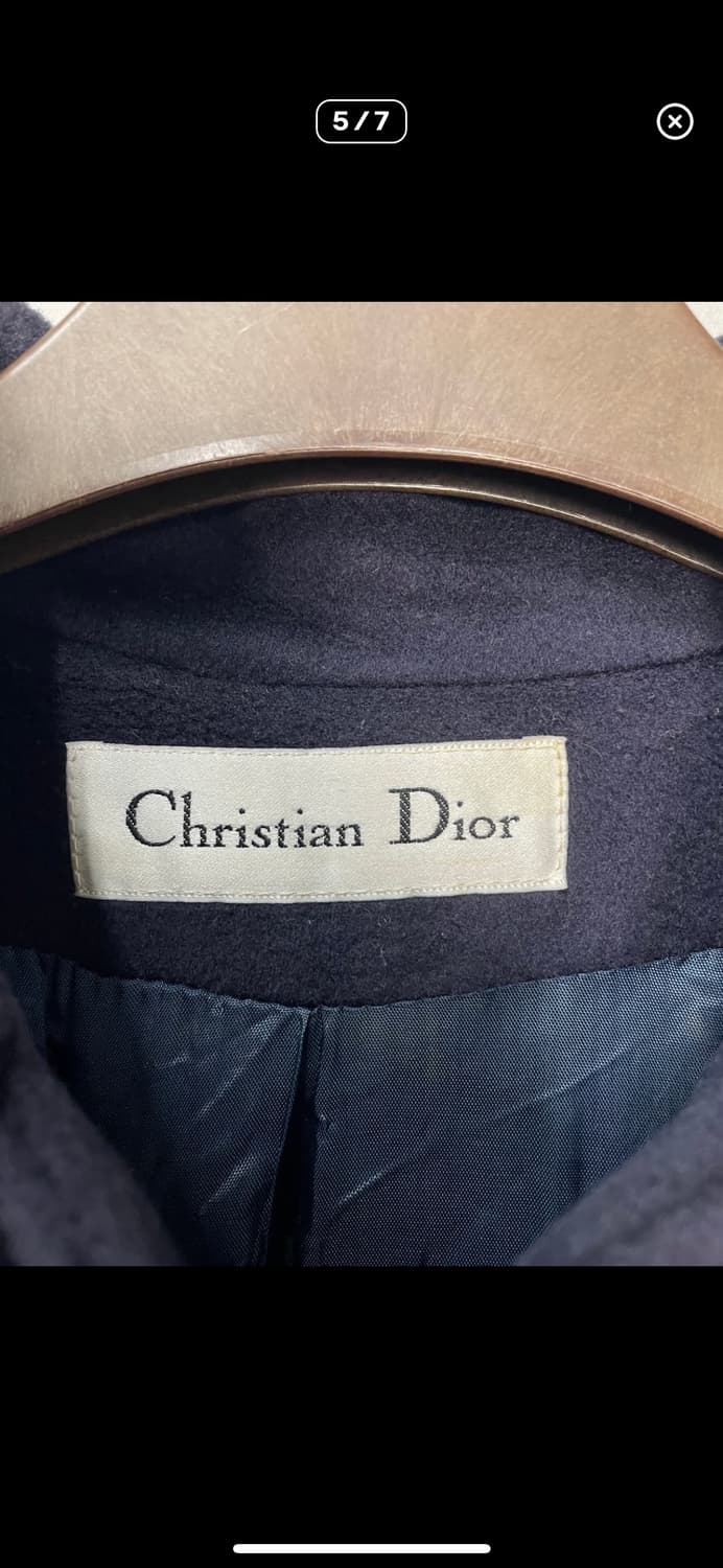 크리스챤 디올 네이비 롱 코트 A3457 상품이미지5