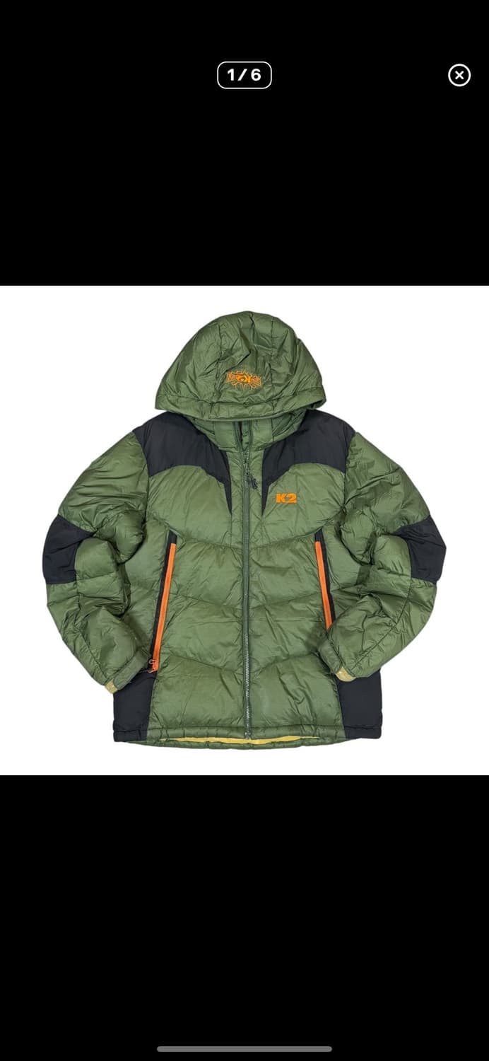  (바배) K2 구스다운 그린 패딩 상품이미지1