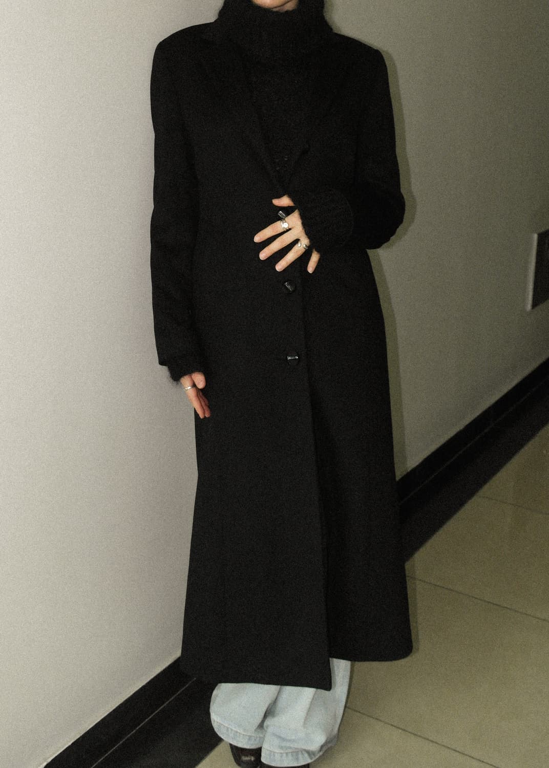 롱 캐시미어 울 코트 상품이미지5
