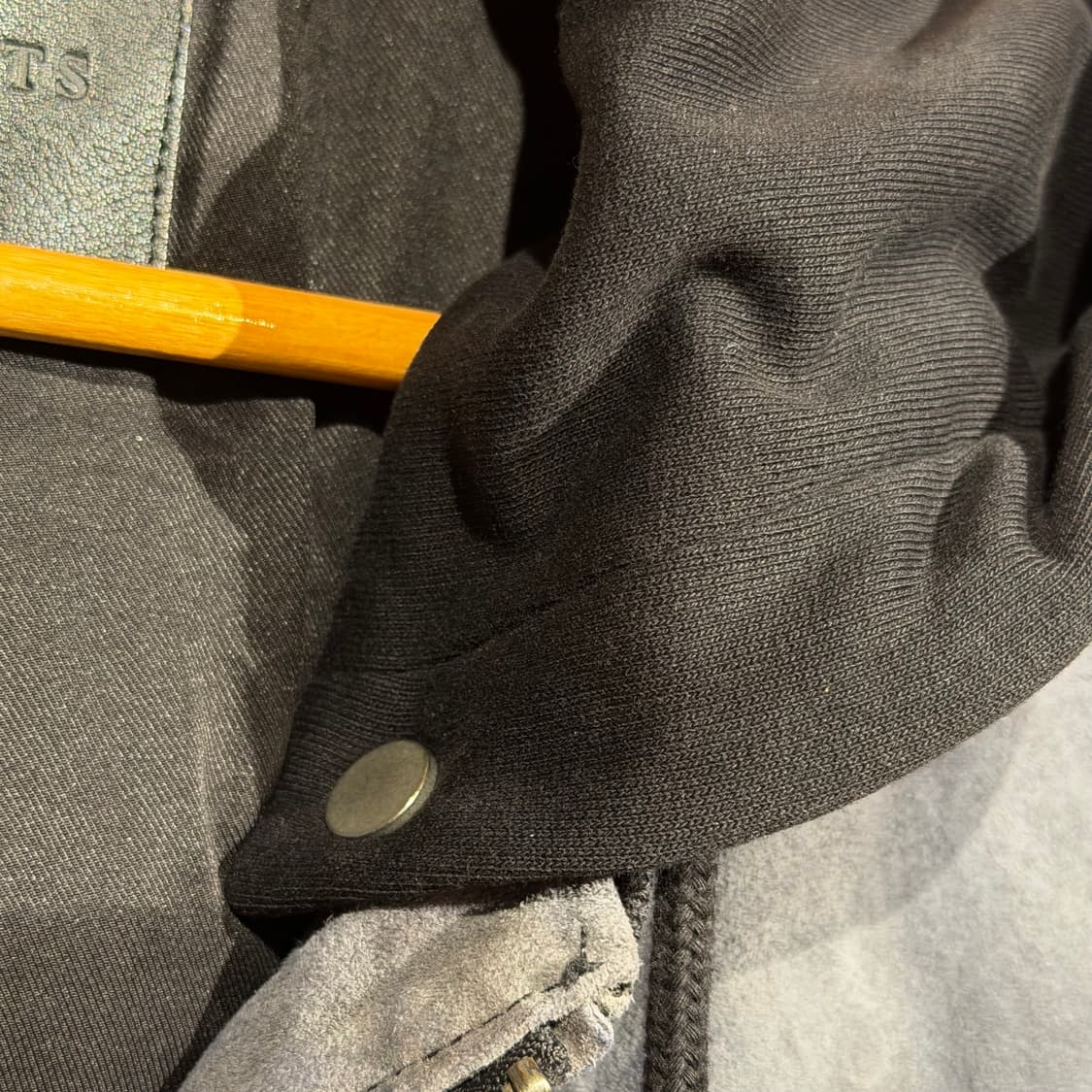 올세인츠 워시드 고트레더 스웨이드 봄버 자켓 L 염소가죽 상품이미지8