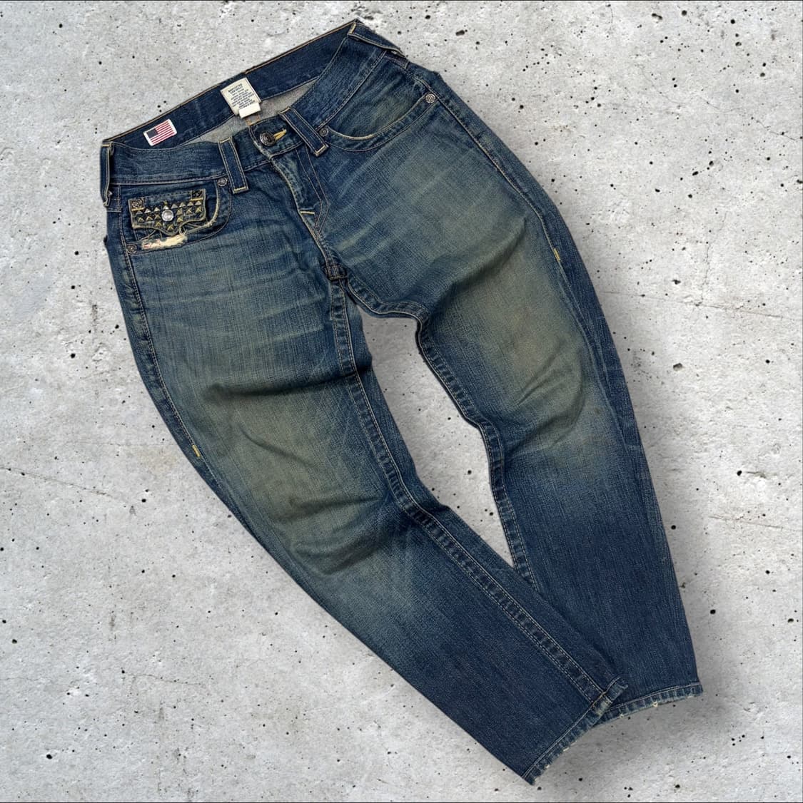 [28] 트루릴리젼 리키 스터드 데님 청바지 팬츠 C894 상품이미지2