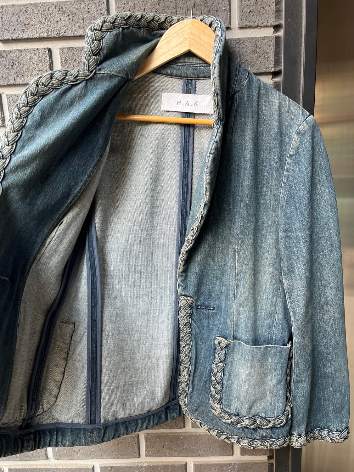 H.A.K 브레이디드 데님자켓 상품이미지8