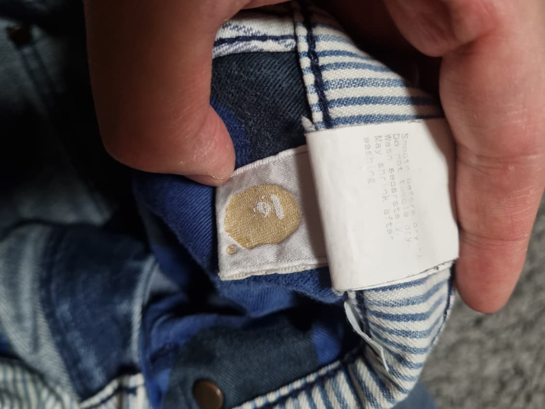 베이프 bape 데님 청바지 데미지진 L 32 34 90s 00s 빈티지 상품이미지10