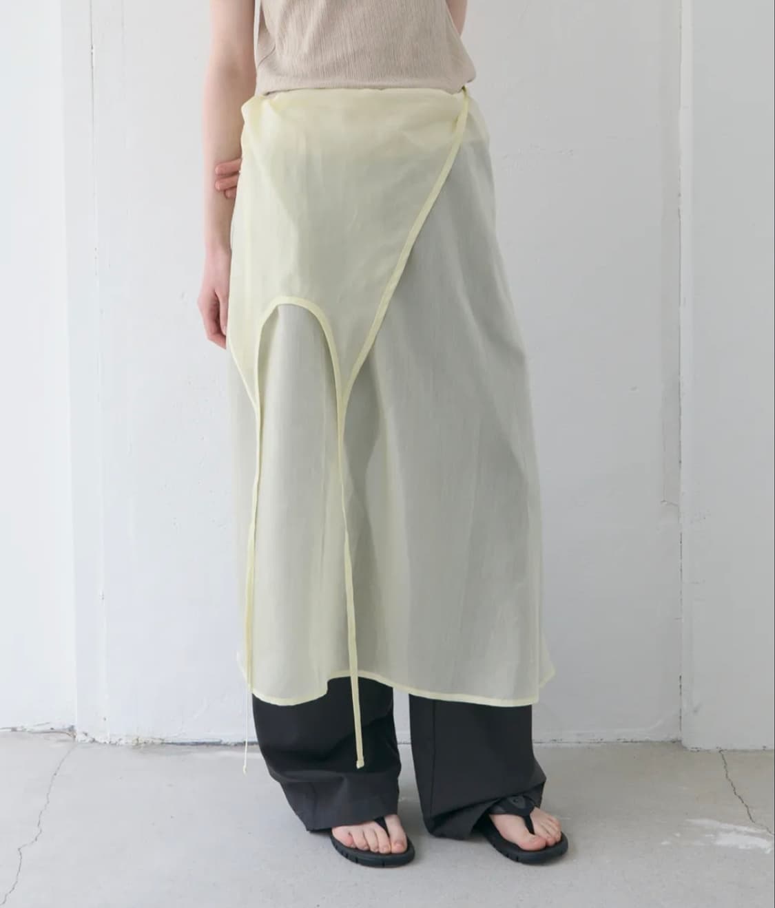 포저 홀터 맥시 레이어드 드레스 새상품 상품이미지6