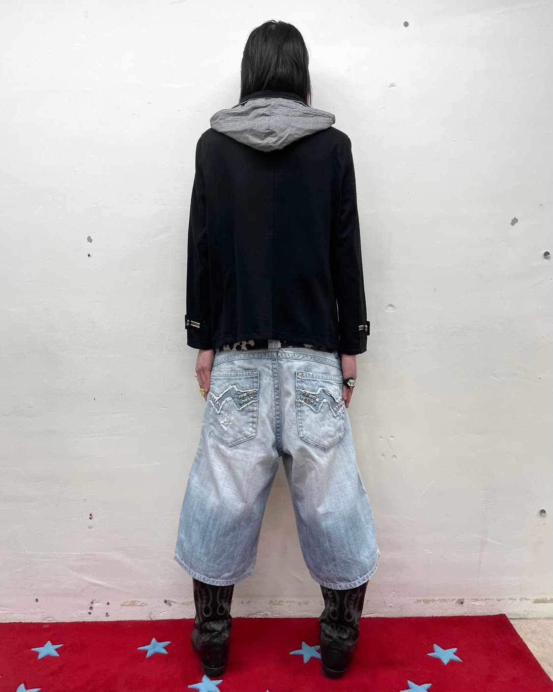 high-neck hoodie black jacket 상품이미지6