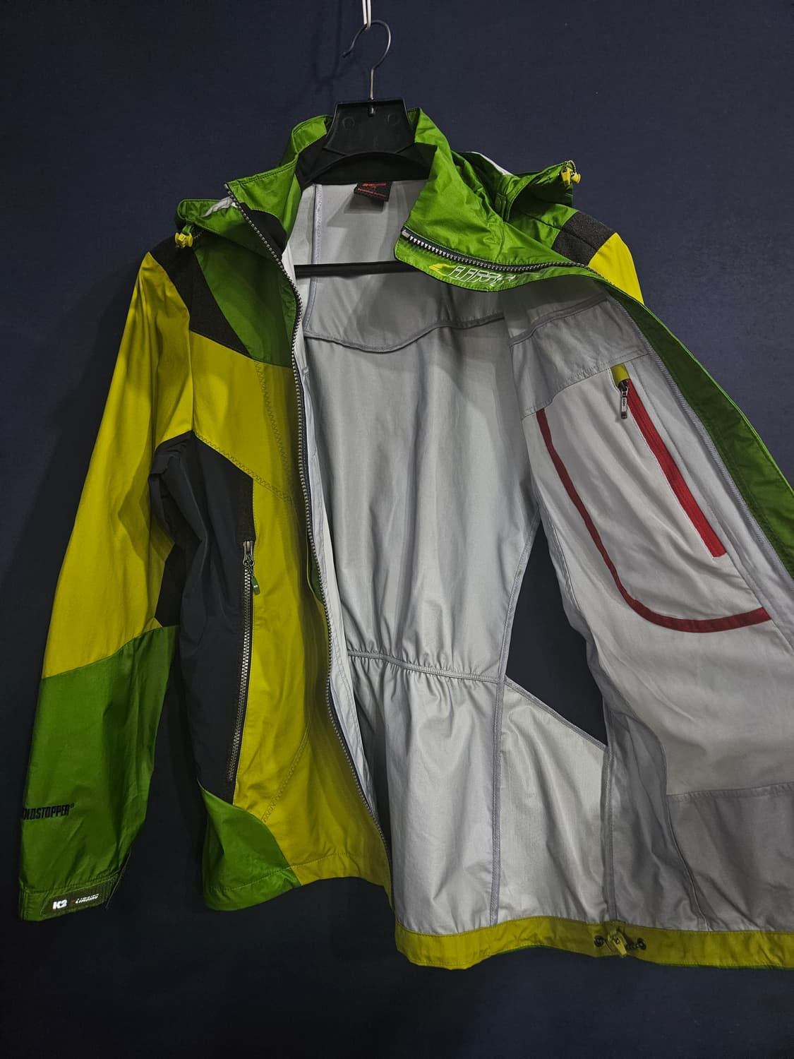 케이투 윈드스토퍼 배색 남성 110 등산복 바람막이 자켓  상품이미지8