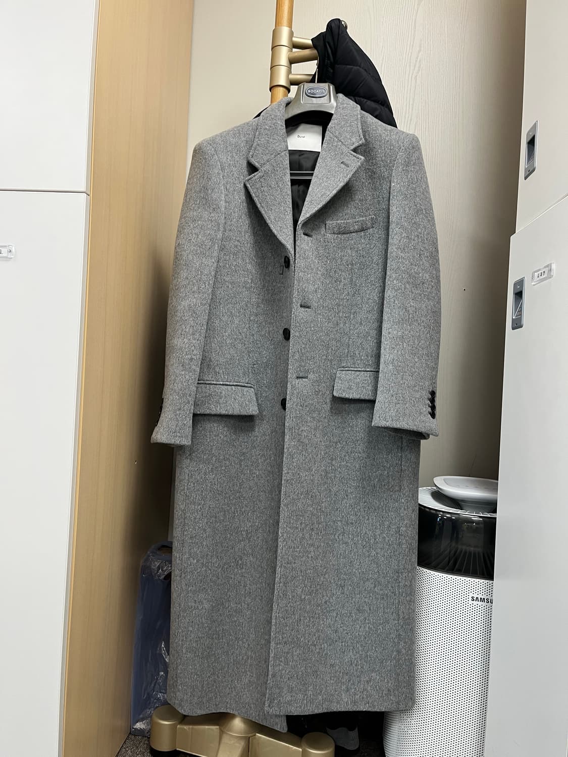 던스트 멜란지그레이 코트 M 상품이미지3