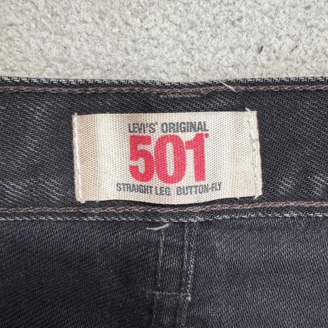 LEVI'S 501 빈티지 워싱 흑청 데님 팬츠 W 30 L 33 상품이미지3