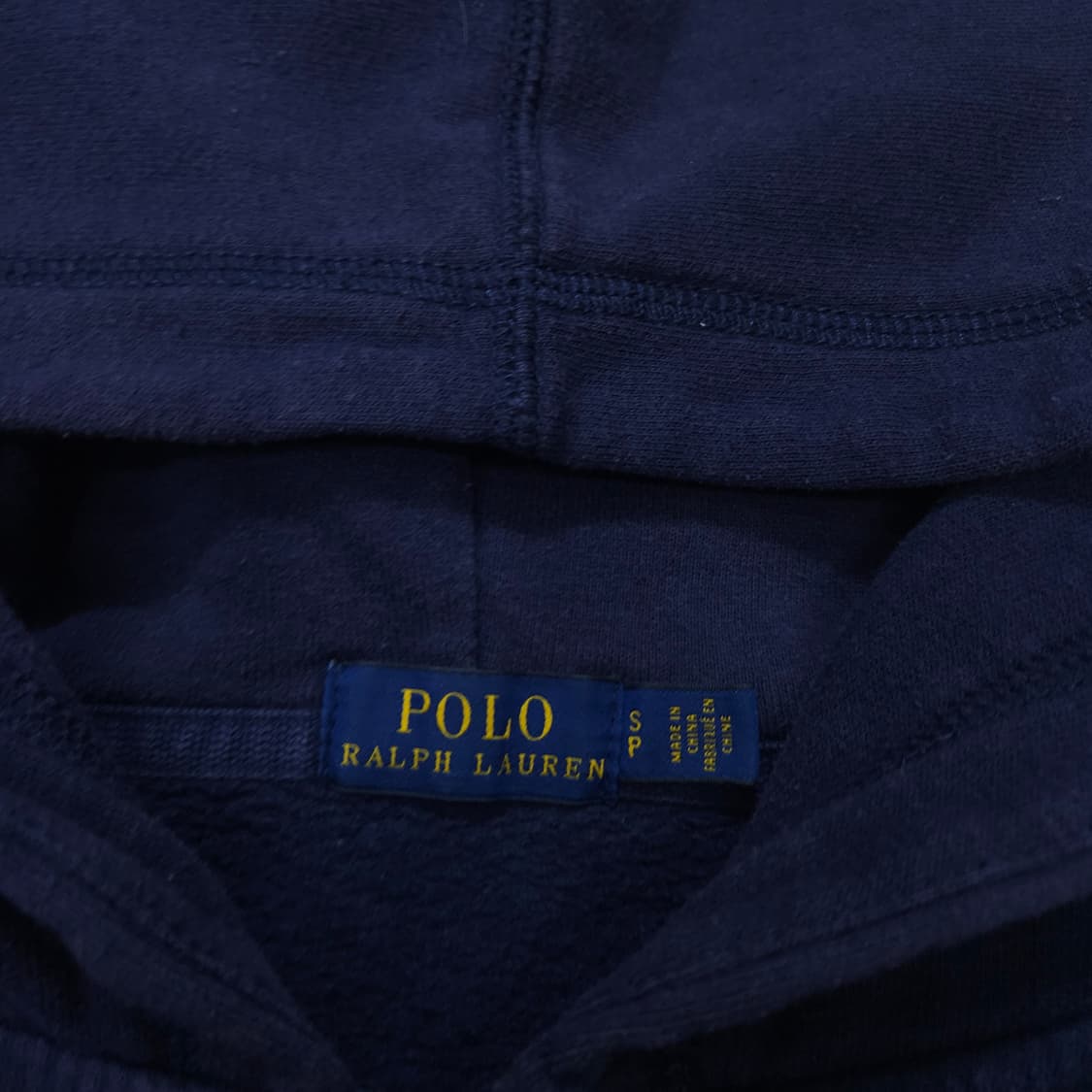 폴로 랄프 로렌 후드 집업 S 네이비 상품이미지4