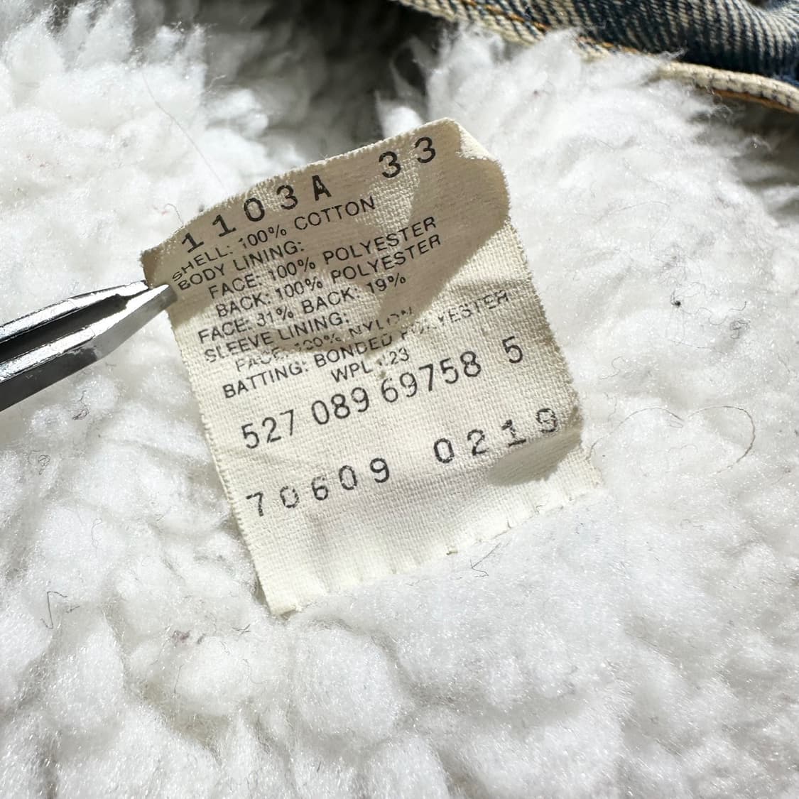 80’s USA 리바이스 쉐르파 데님 트러커 자켓 상품이미지9