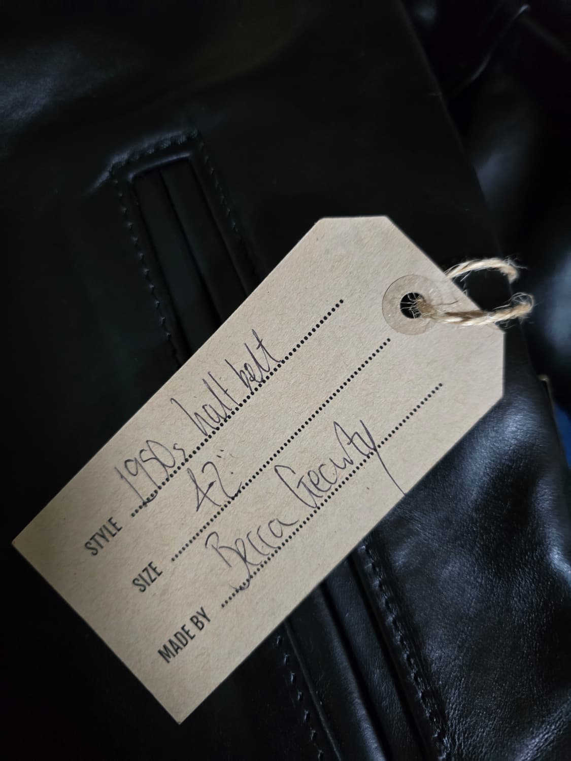 에어로레더 50's halfbelt  상품이미지5