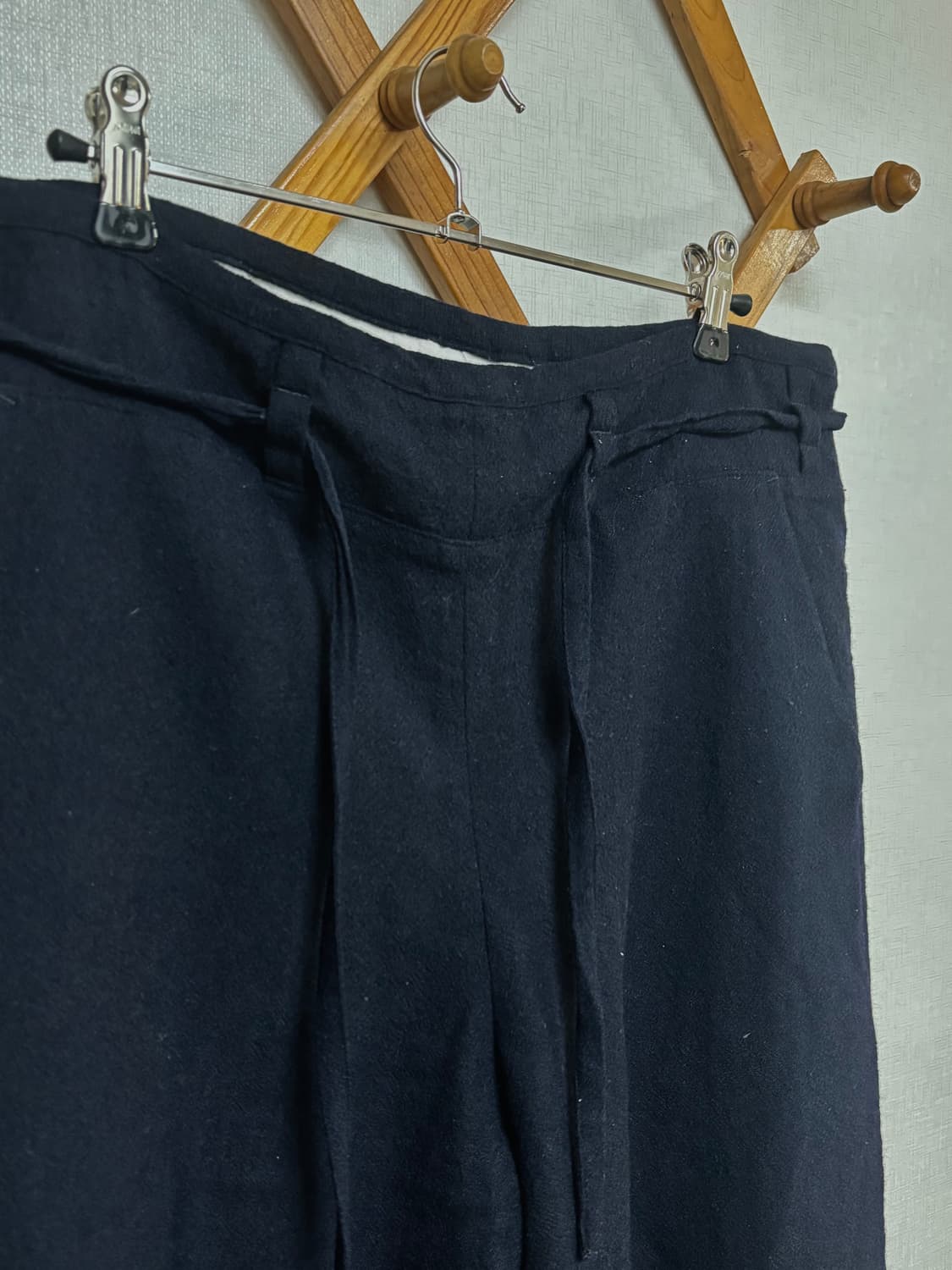 네이비 와이드 밴딩 팬츠 상품이미지2