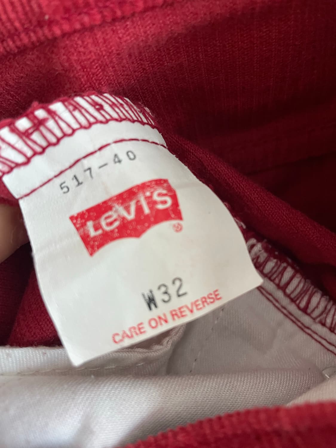 리바이스 517 코듀로이 플레어 팬츠 상품이미지6