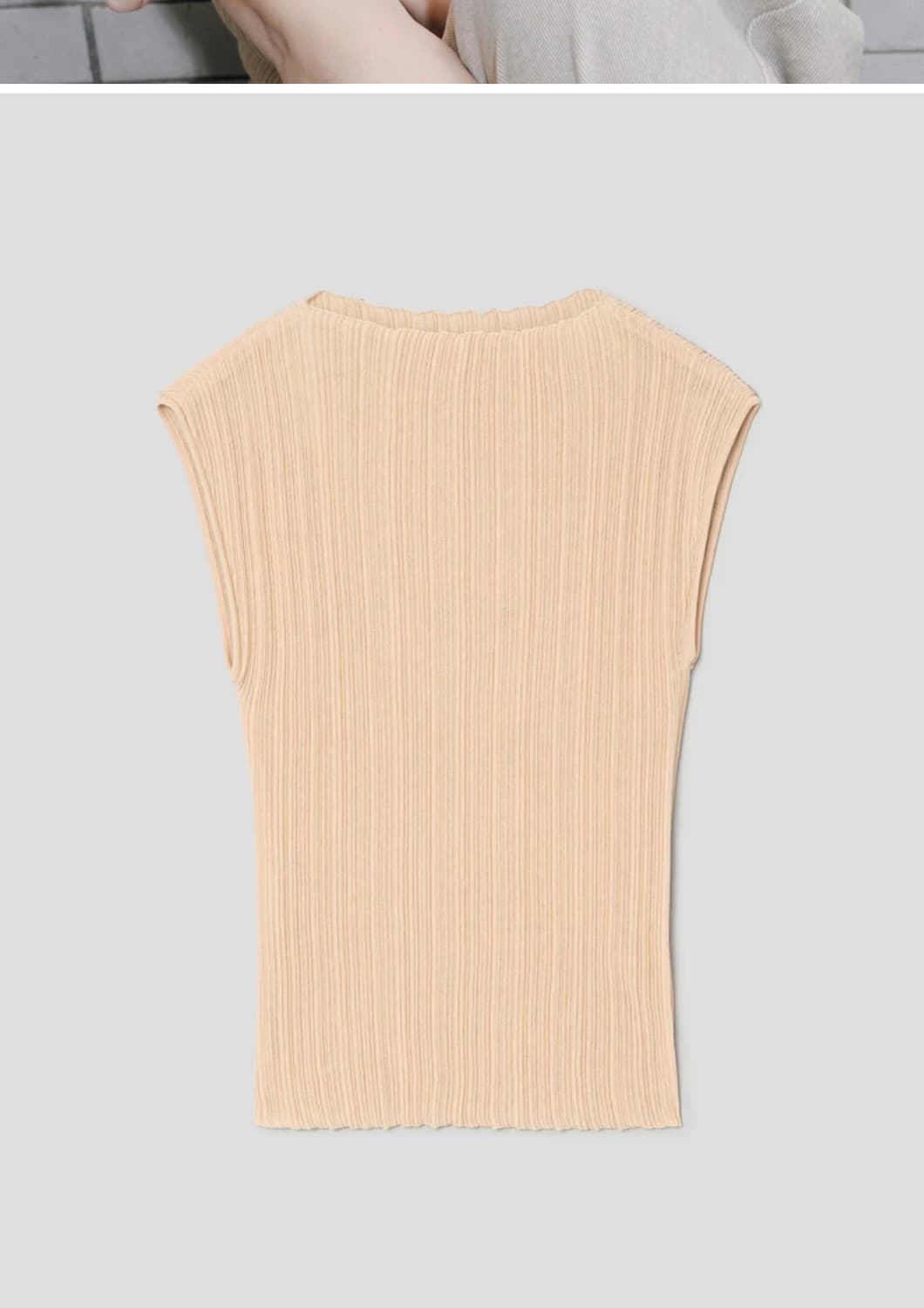 The Aperture 디애퍼처 Ohu Pleated Sleevess 상품이미지5