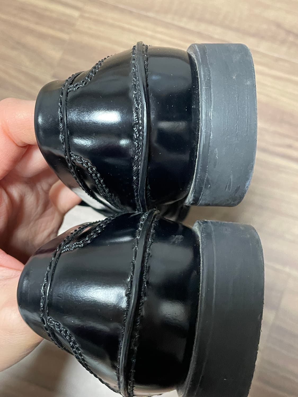 미우미우 페니 로퍼 블랙 37.5 상품이미지5