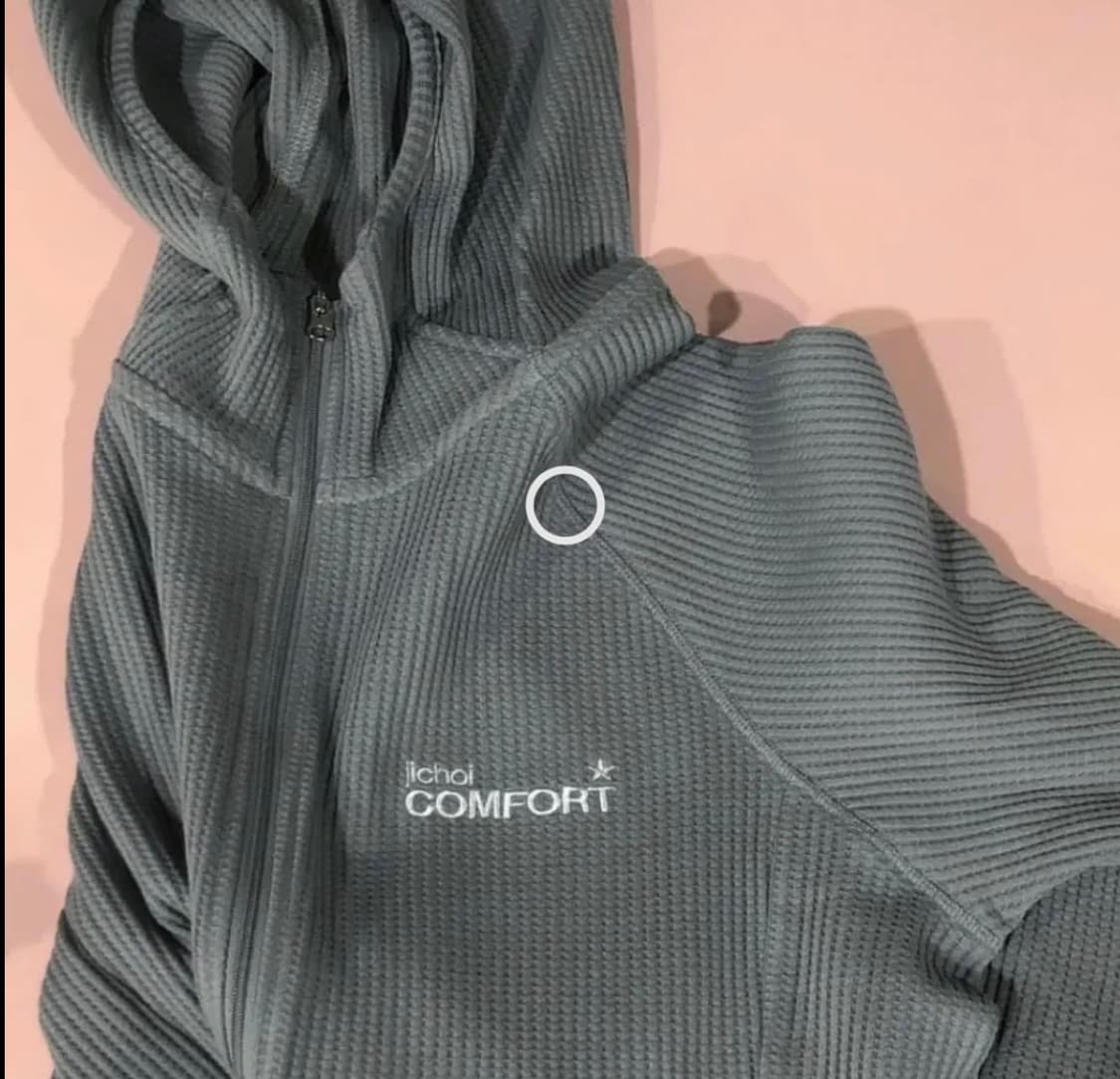 Jichoi 지초이 24-001 와플후드집업 2사이즈 상품이미지2