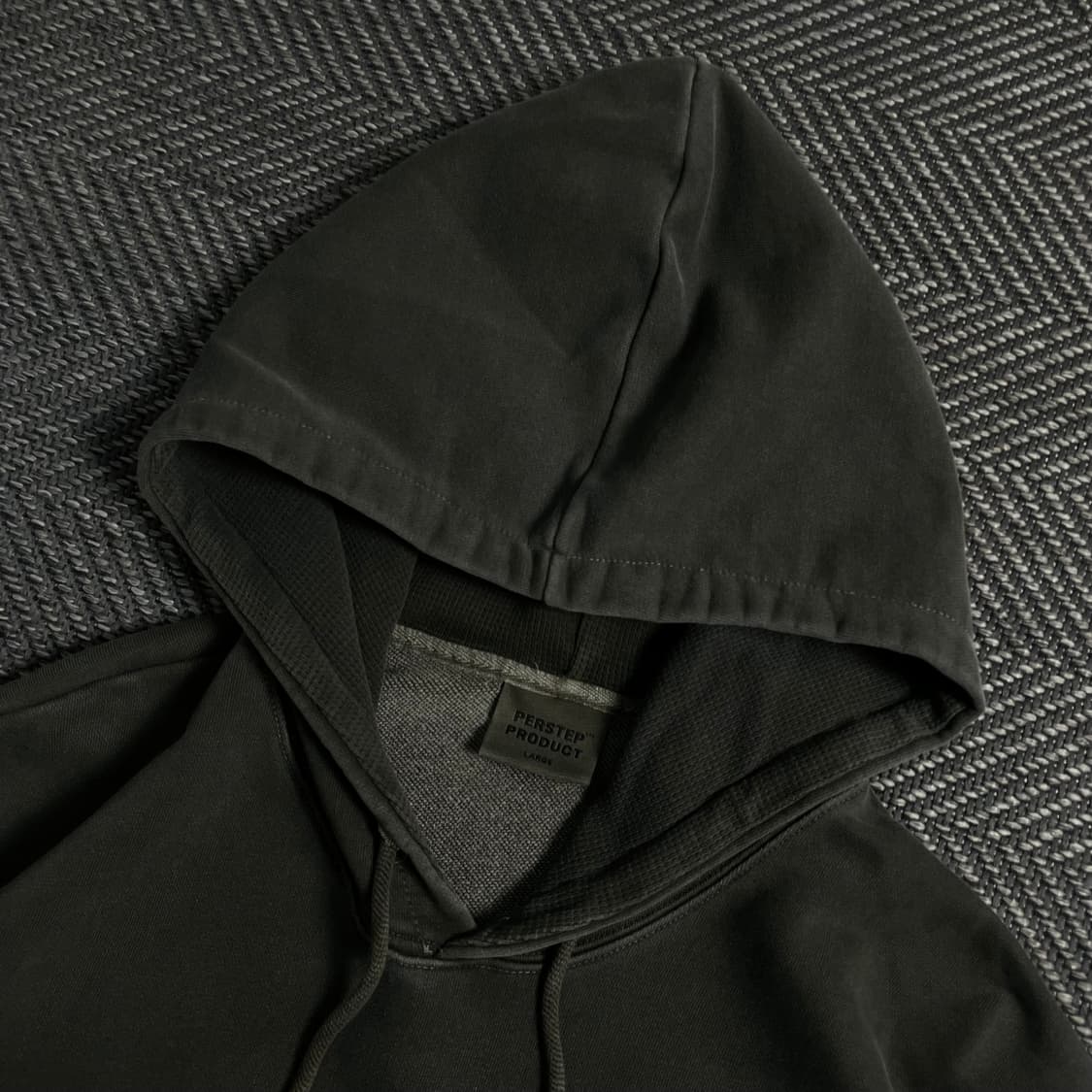 퍼스텝 피그먼트 오일 카키 후드 티셔츠 y 4197 상품이미지5